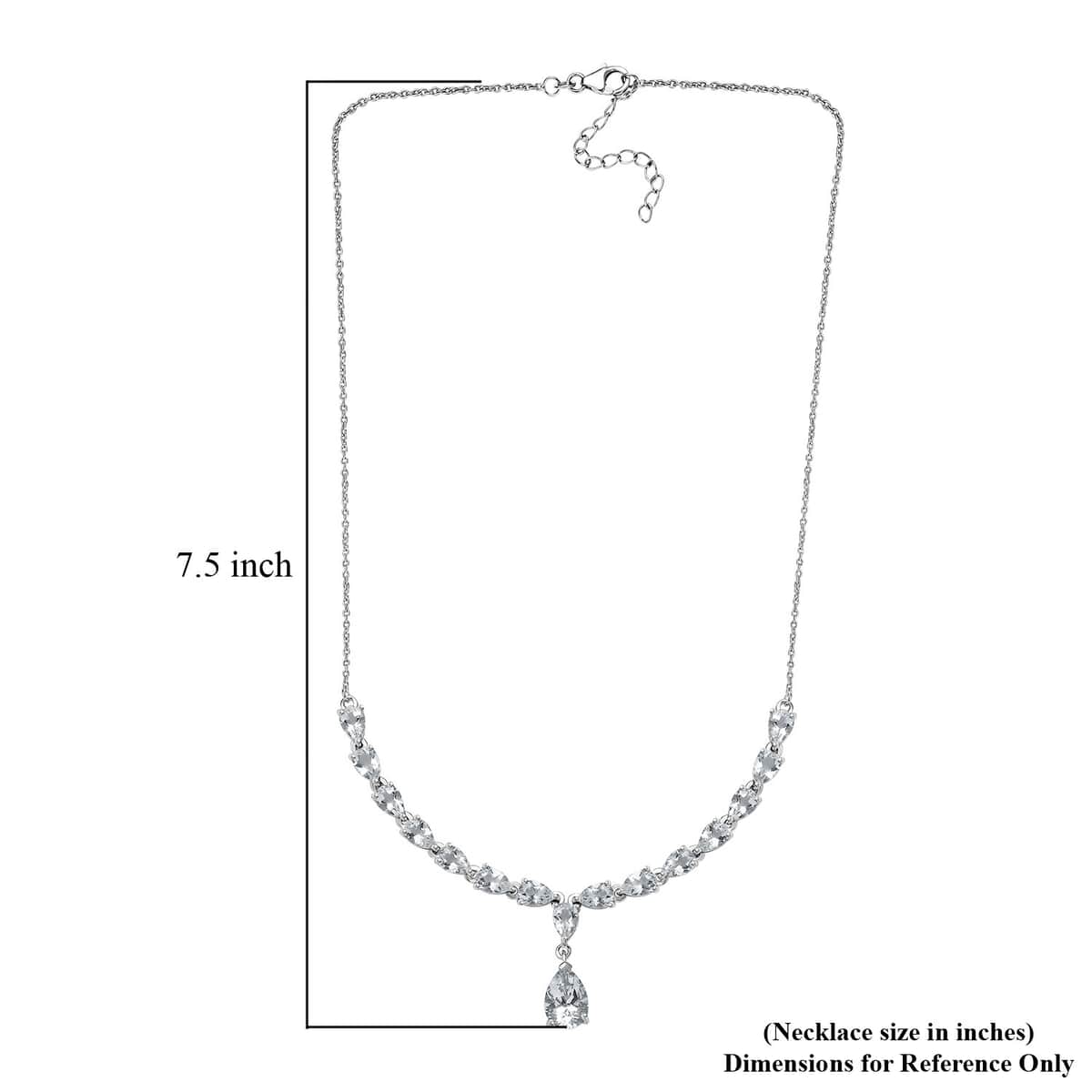 Brazilian Petalite Y-Necklace 18-20 Inches in Rhodium Over Sterling Silver 6.25 ctw image number 5