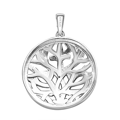 Karis Green Diamond (IR) Accent Pendant in Platinum Bond