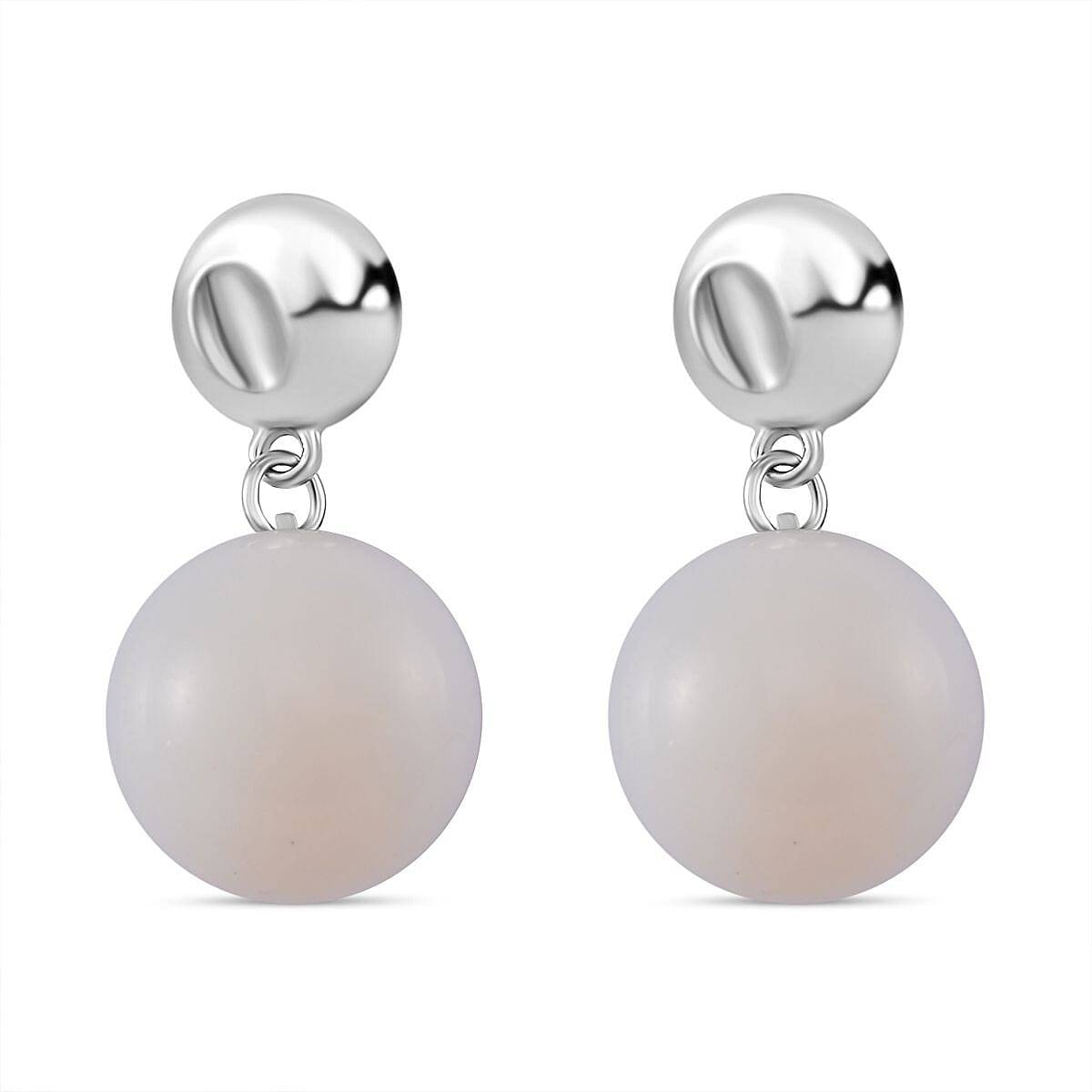 Opalite 56.00 ctw Earrings in Silvertone