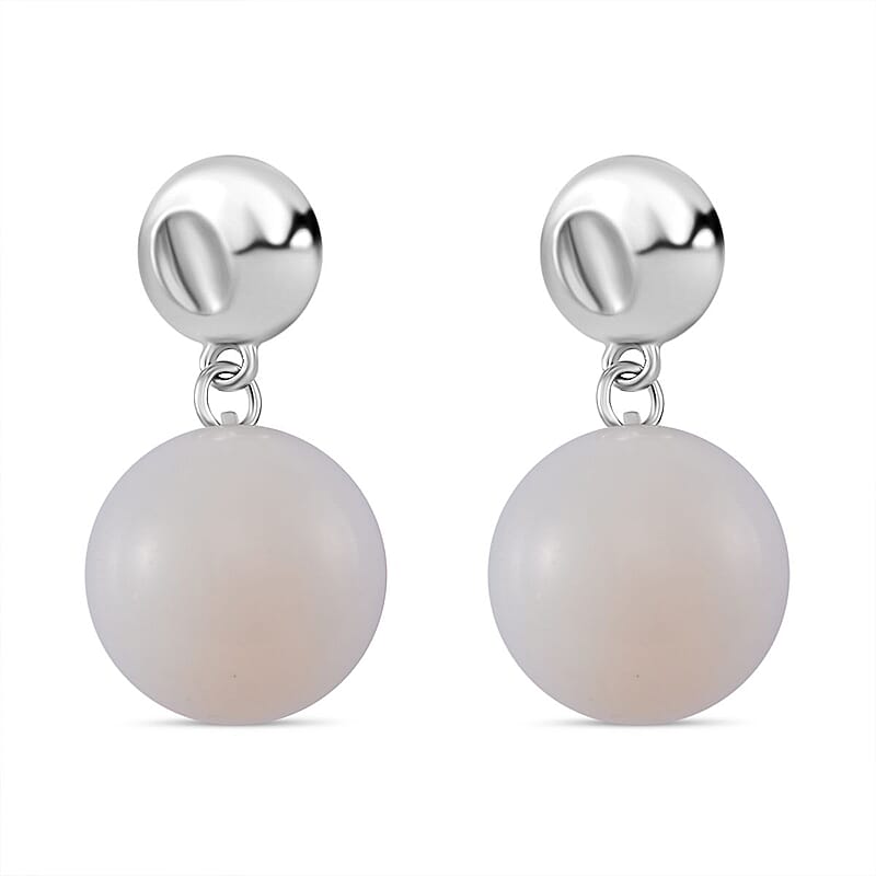 Opalite 56.00 ctw Earrings in Silvertone