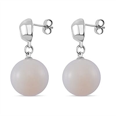 Opalite 56.00 ctw Earrings in Silvertone