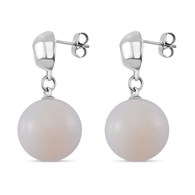Opalite 56.00 ctw Earrings in Silvertone