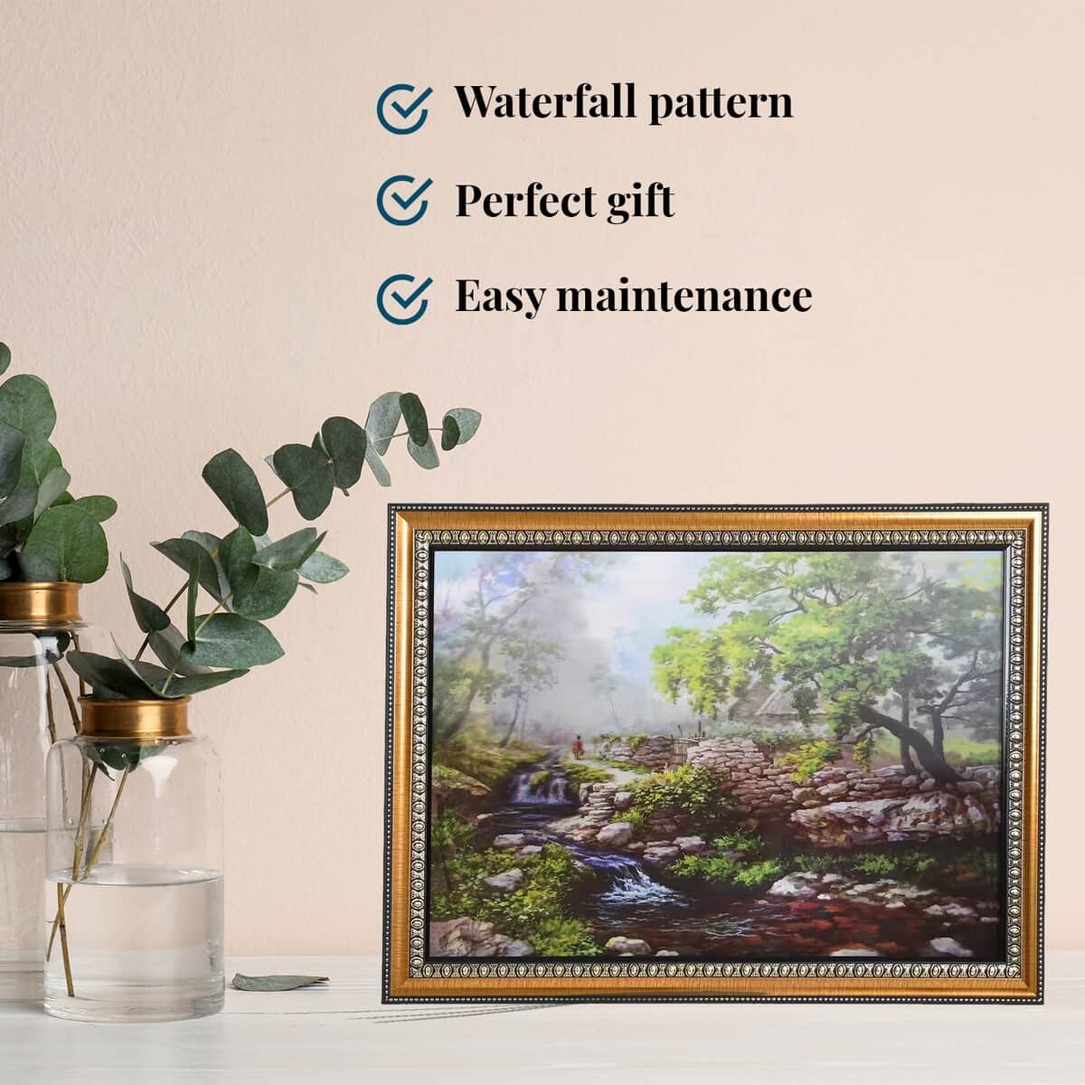 2 Waterfall Pictures in Photo Frame (16x22) image number 3