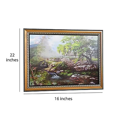 2 Waterfall Pictures in Photo Frame (16x22)