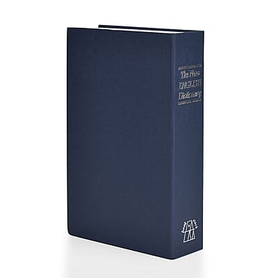 Blue Dictionary Diversion Secret Hidden Security Book Safe with Combination Lock