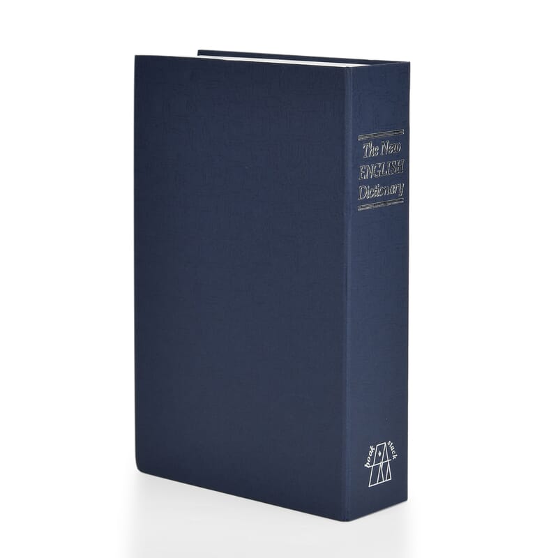Blue Dictionary Diversion Secret Hidden Security Book Safe with Combination Lock