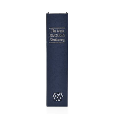 Blue Dictionary Diversion Secret Hidden Security Book Safe with Combination Lock
