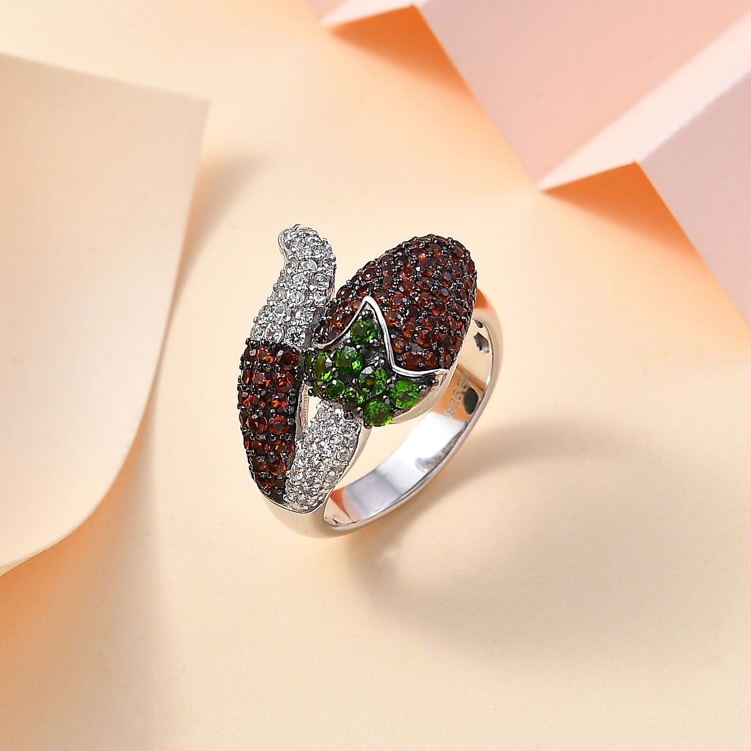 Buy GP Italian Garden Collection Multi Gemstone Chilli Ring
