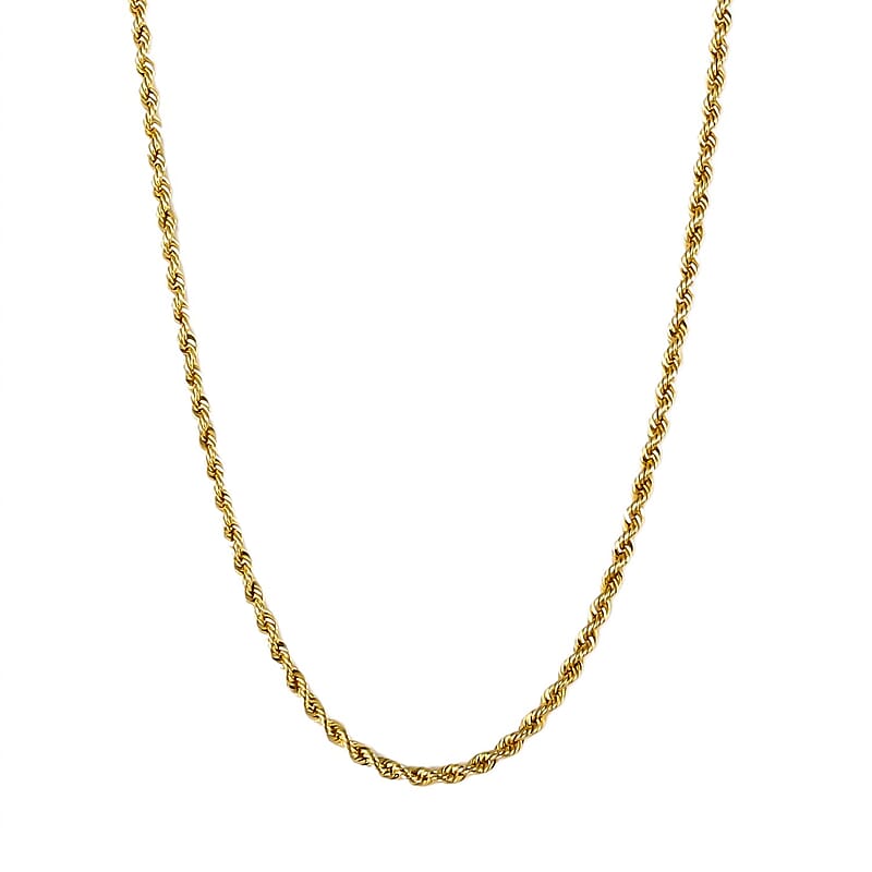 Ankur Treasure Chest JCK Vegas Deal 10K Yellow Gold 3mm Rope Necklace (26 Inches) (6.5 g)