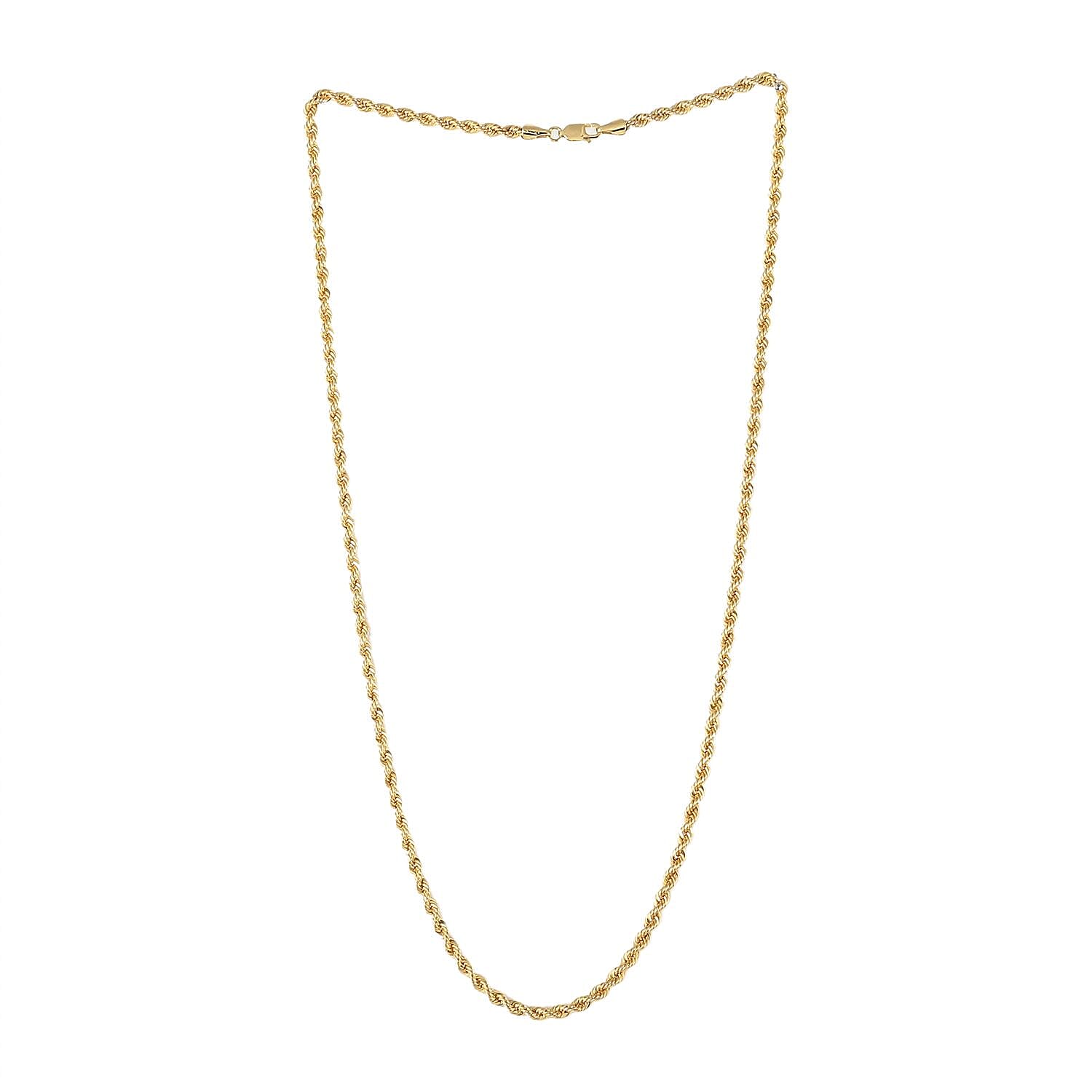 Ankur Treasure Chest JCK Vegas Deal 10K Yellow Gold 3mm Rope Necklace (26 Inches) (6.5 g)
