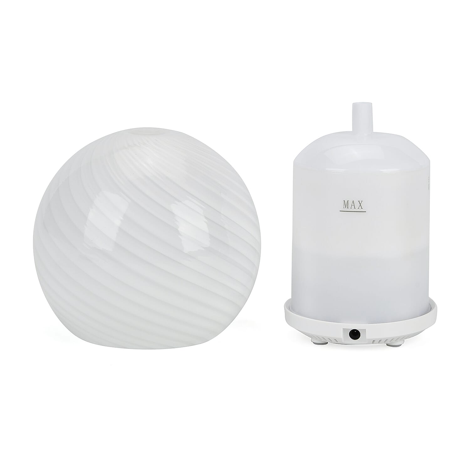 Spherical Essential Oil Diffuser with LED Color Mood Lights, Aromatherapy, and 10 Essential Oils (5W, 120ml)