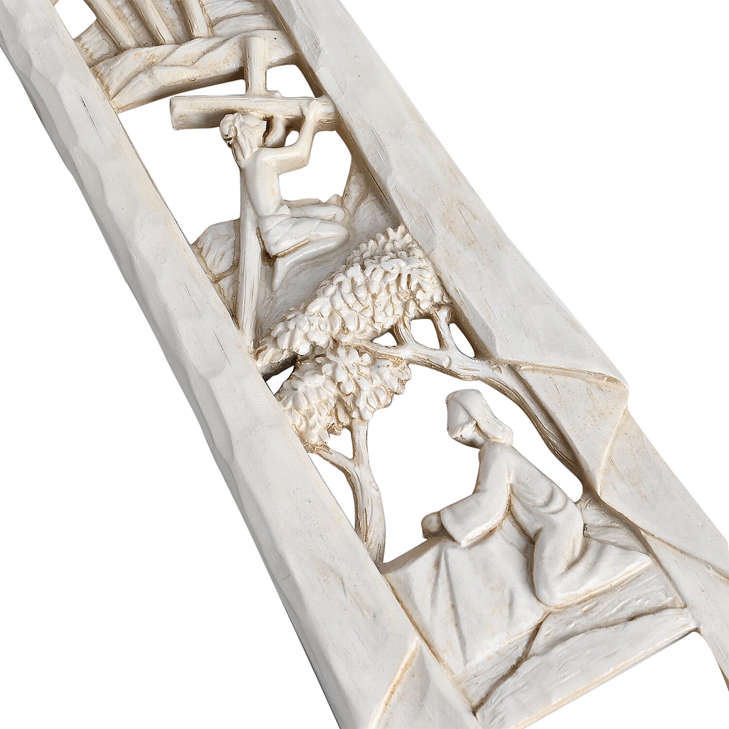 Decorative Jesus Christ Carved Wall Hanging Cross