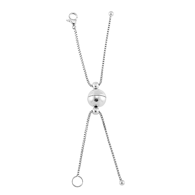 Stainless Steel 1.2mm Box Chain 3Inch with 10mm Magnetic Lock and Lobster Lock