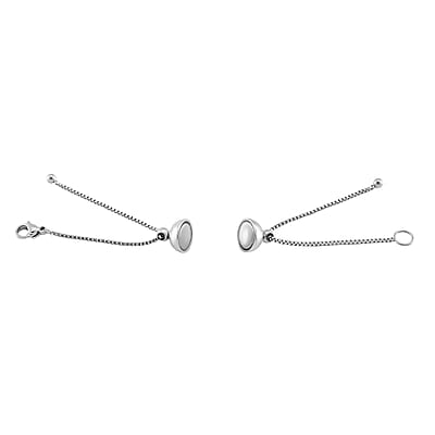 Stainless Steel 1.2mm Box Chain 3Inch with 10mm Magnetic Lock and Lobster Lock