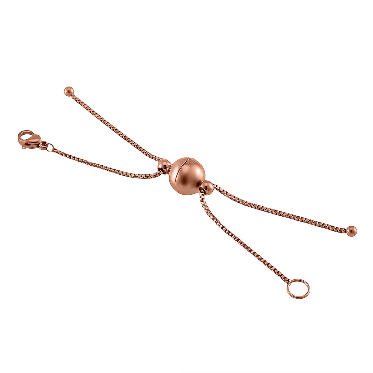 ION Plated RG Stainless Steel 1.2mm Box Chain 3Inch with 10mm Magnetic Lock and Lobster Lock image number 1