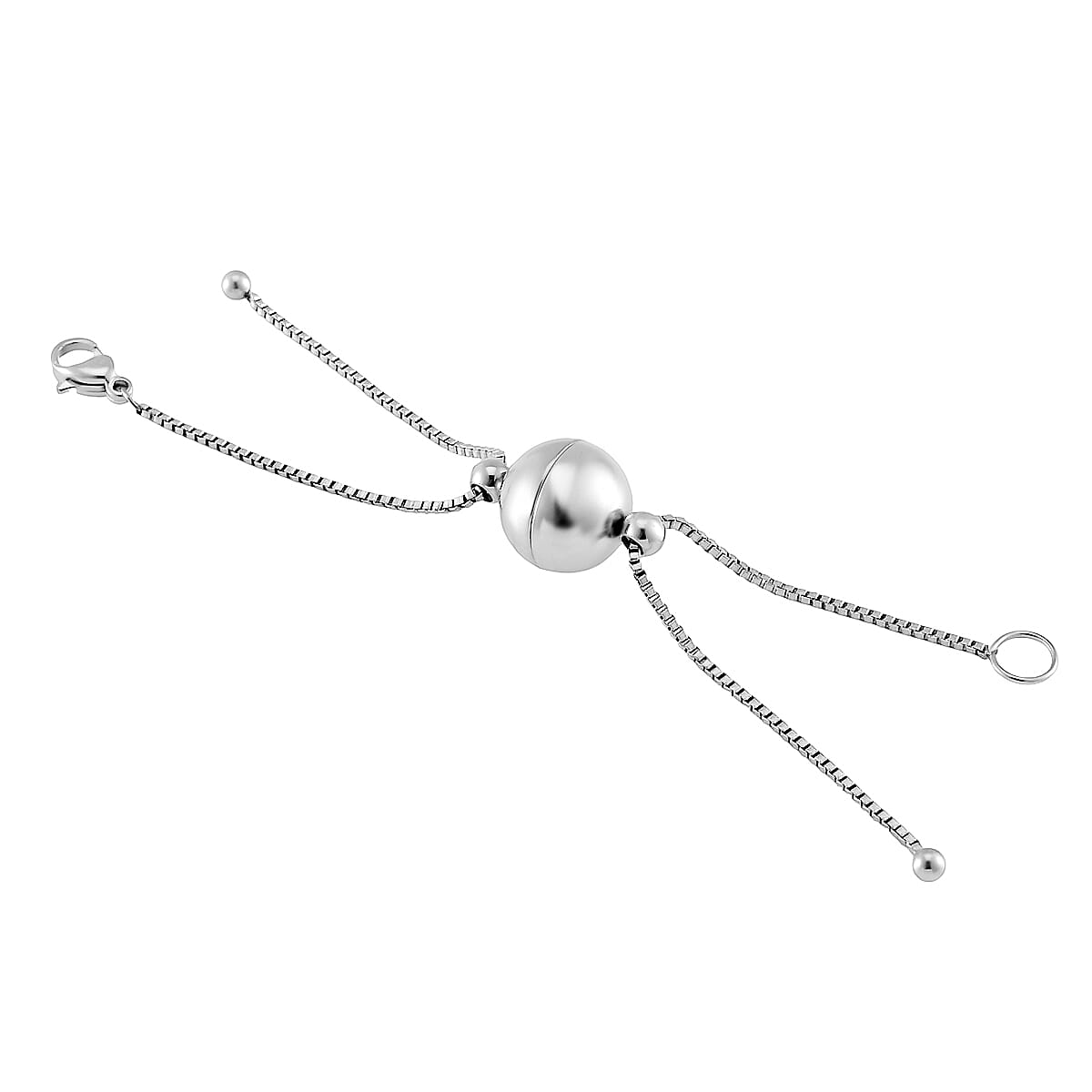 Stainless Steel 1.2mm Box Chain 3Inch with 12mm Magnetic Lock and Lobster Lock