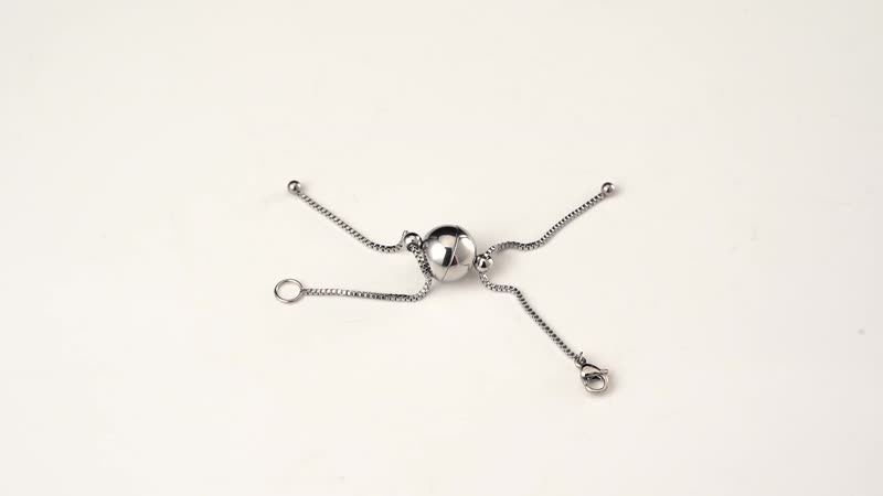 1.2mm Box Chain in Stainless Steel with 8mm Magnetic Lock and Lobster Lock