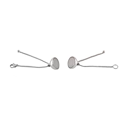 Stainless Steel 1.2mm Box Chain 3Inch with 14mm Magnetic Lock and Lobster Lock