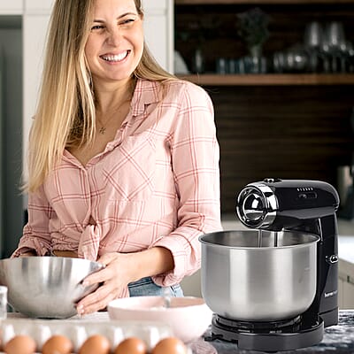 Homesmart Multi-purpose 3.5L Stand Mixer with 2pcs Beaters and 2pcs Hooks- Black