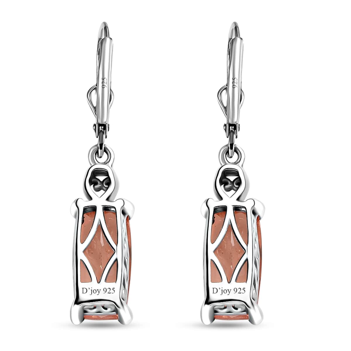 Morganique Quartz (Triplet) Lever Back Earrings in Rhodium Over Sterling Silver 5.25 ctw image number 4