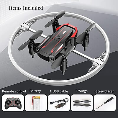 Advanced 2.4GHZ Remote Control Mini Drone - Black