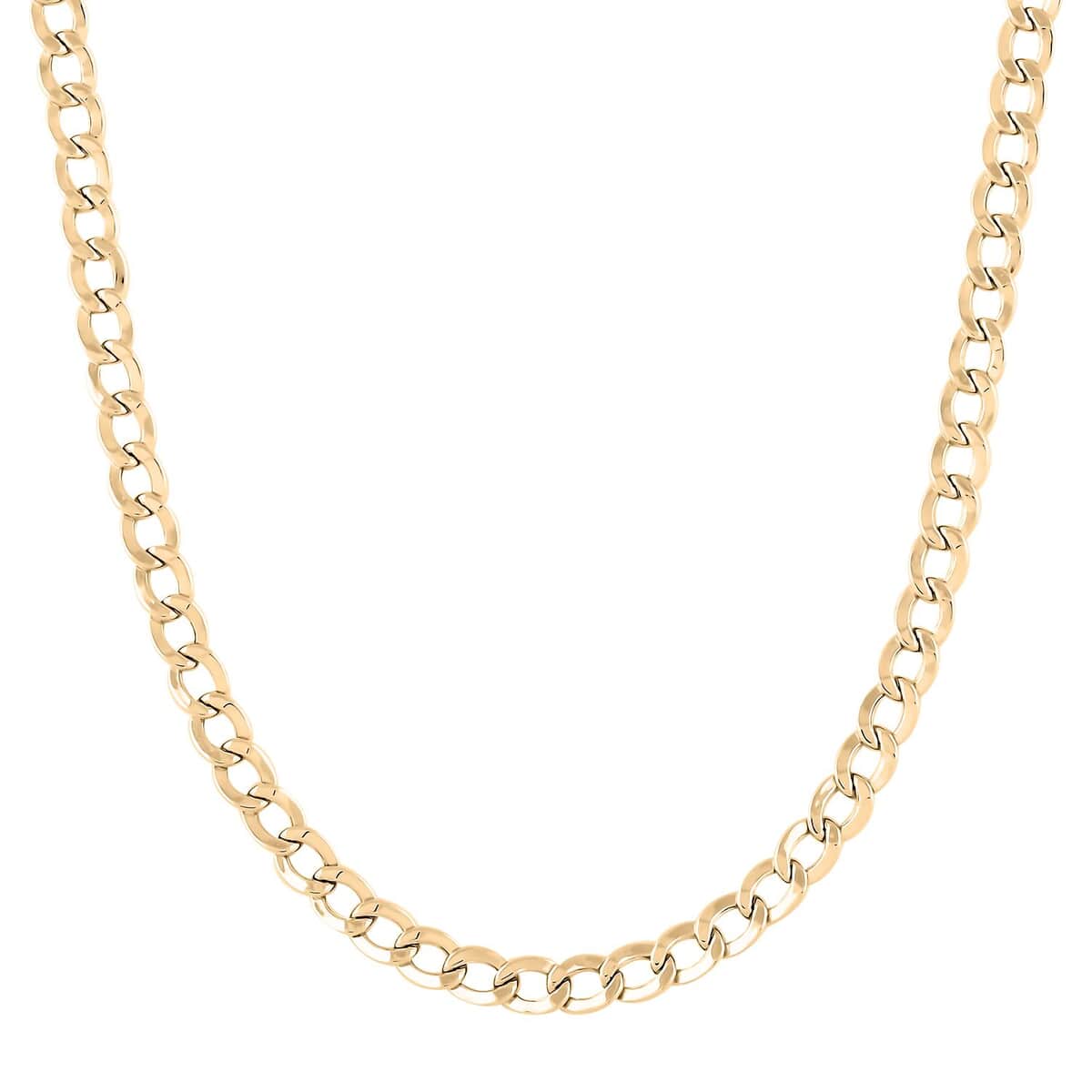14K Yellow Gold 4mm Cuban Chain Necklace 22 Inches 8.20 Grams image number 0
