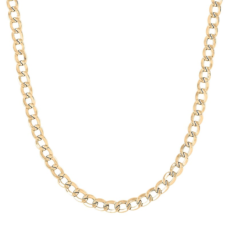 14K Yellow Gold 4mm Cuban Chain Necklace 22 Inches 8.20 Grams
