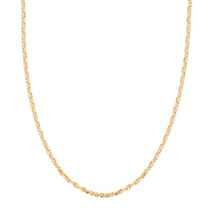 14K Yellow Gold 4mm Filk Chain Necklace 20 Inches 8.05 Grams