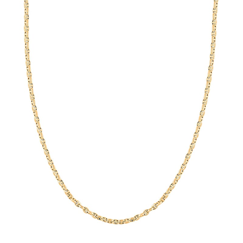 14K Yellow Gold 4mm Filk Chain Necklace 20 Inches 8.05 Grams