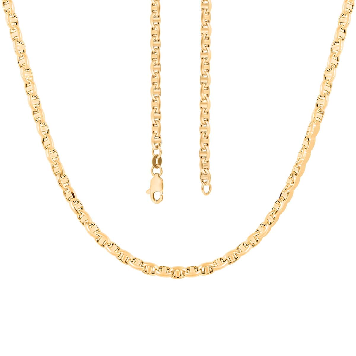14K Yellow Gold 4.15mm Filk Chain Necklace 20 Inches 7.90 Grams image number 3