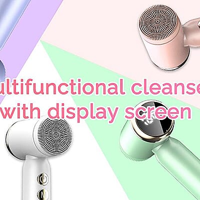 Bene Beauty LED Rotating Facial Cleaning Brush - Green