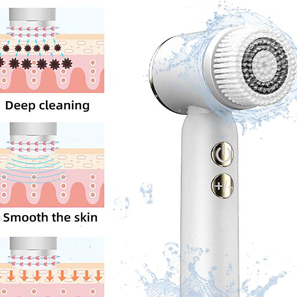 Bene Beauty LED Rotating Facial Cleaning Brush - Purple image number 9