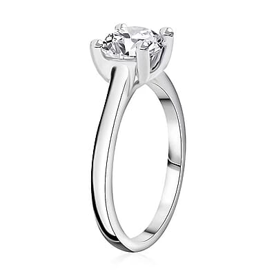 Diamond G-H I3 1.50 ctw Solitaire Ring in 14K White Gold