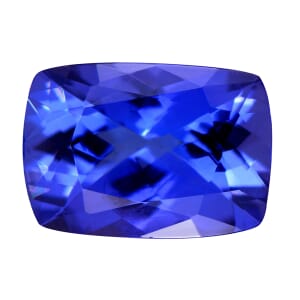 Certified and Appraised AAAA Tanzanite (Cush 8x6 mm) 1.60 ctw