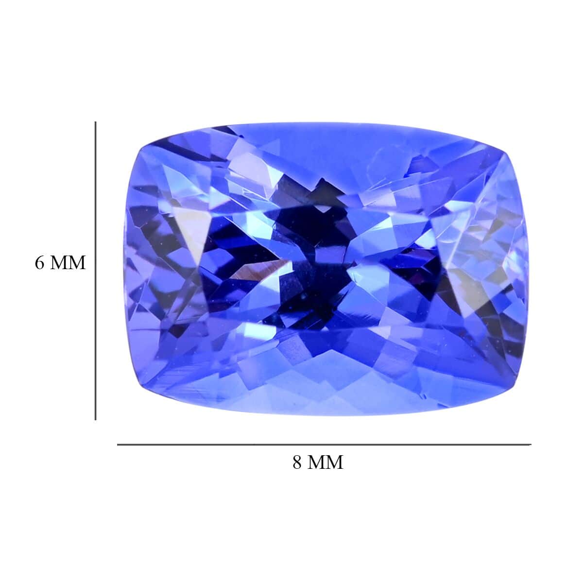 AAAA Tanzanite (Cush 8x6 mm) 1.60 ctw image number 3