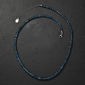 Rhapsody 950 Platinum AAAA Tatu Aquamarine Beaded Graduate Necklace (18-20 Inches) 70.00 ctw