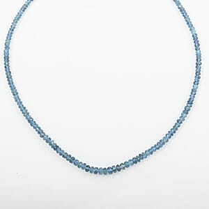 Rhapsody 950 Platinum AAAA Tatu Aquamarine Beaded Graduate Necklace (18-20 Inches) 70.00 ctw
