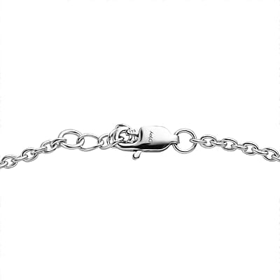 Sterling Silver Cable Chain Anklet (9 In) 2.85 Grams