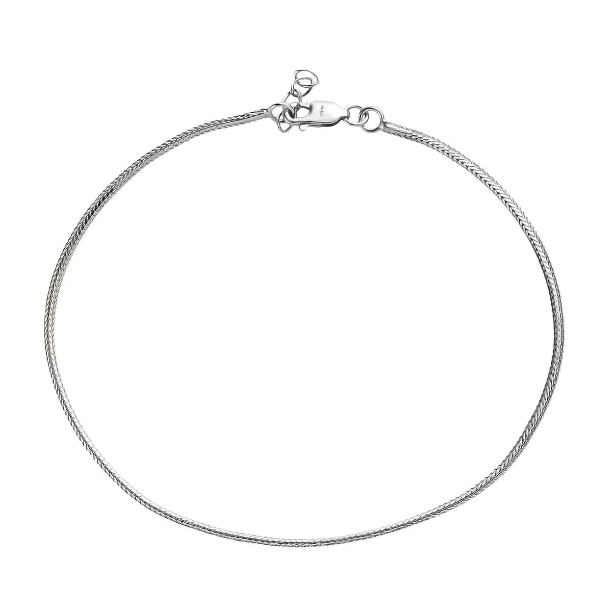 Sterling Silver Chain Anklet (9 In) 2.85 Grams image number 0