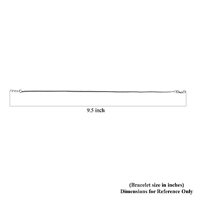 Sterling Silver Chain Anklet (9 In) 2.85 Grams