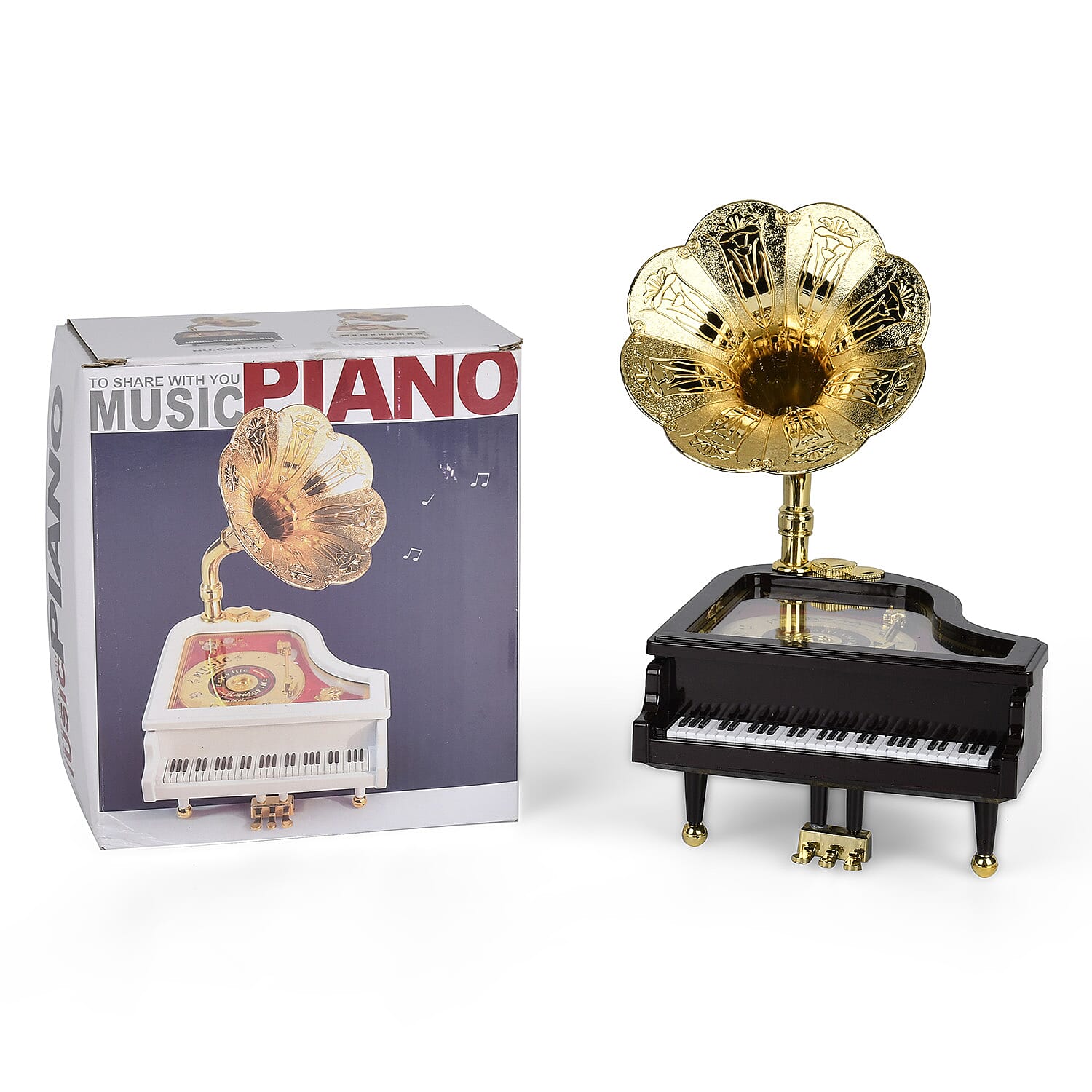 Buy Retro Piano Phonograph Music Box (Battery not Included) at ShopLC.