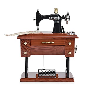 Retro Sewing Machine Music Box (Battery not Included)