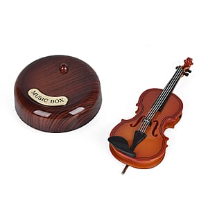 Exquisite Violin Music Box (Battery not Included)