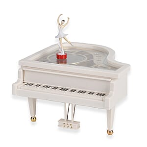 Piano Music Box with Ballerina (Battery not Included)