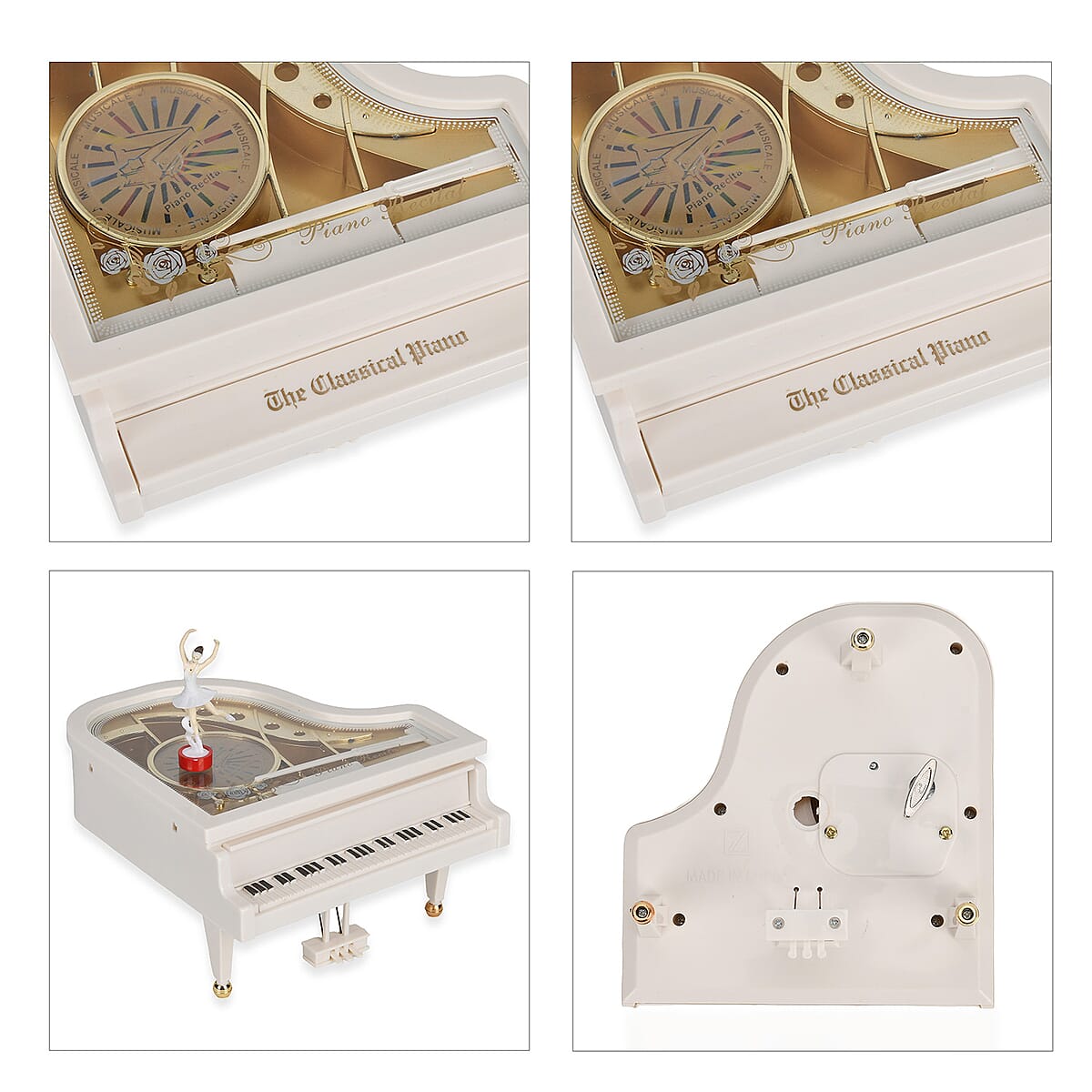 Piano Music Box with Ballerina (Battery not Included) image number 2