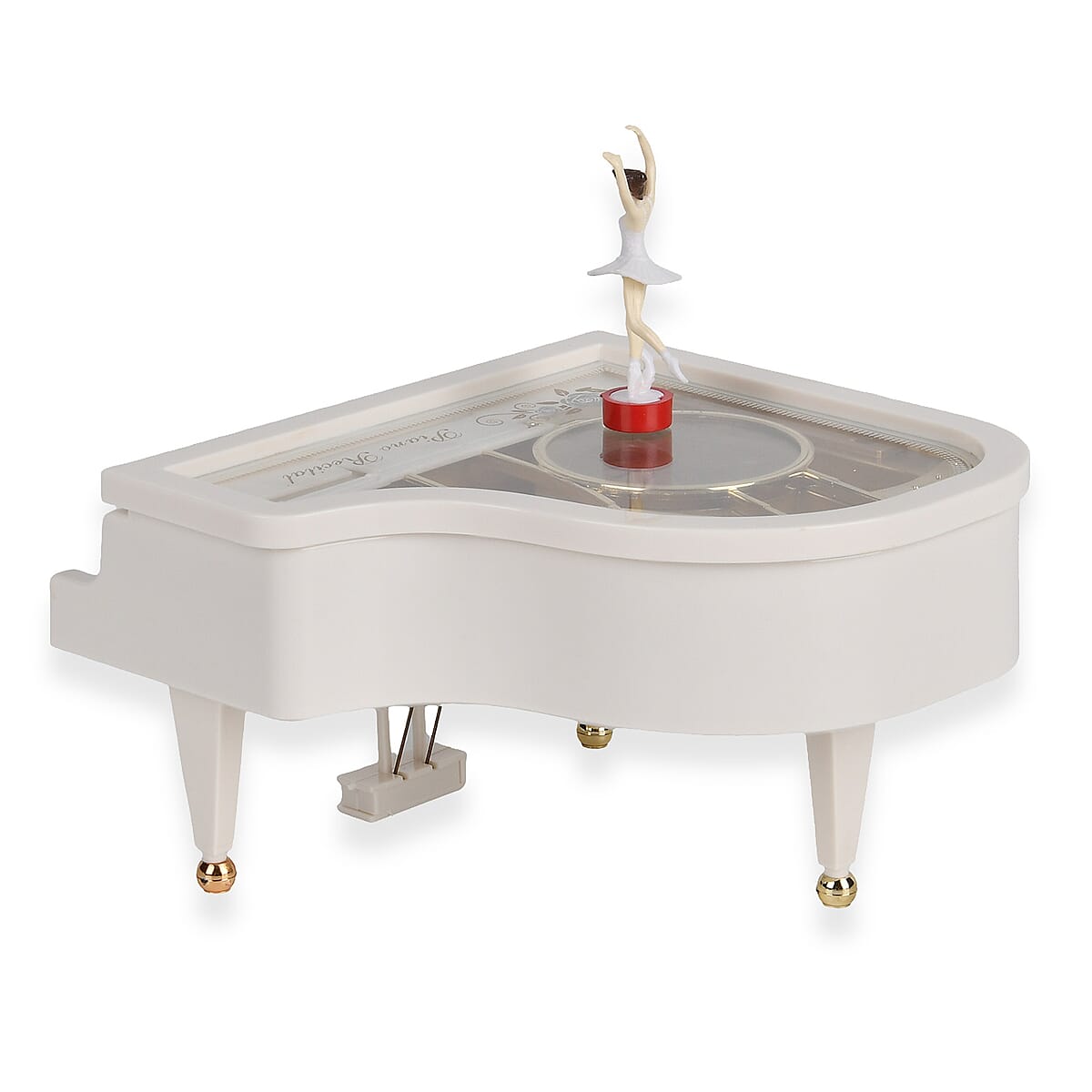 Piano Music Box with Ballerina (Battery not Included) image number 9