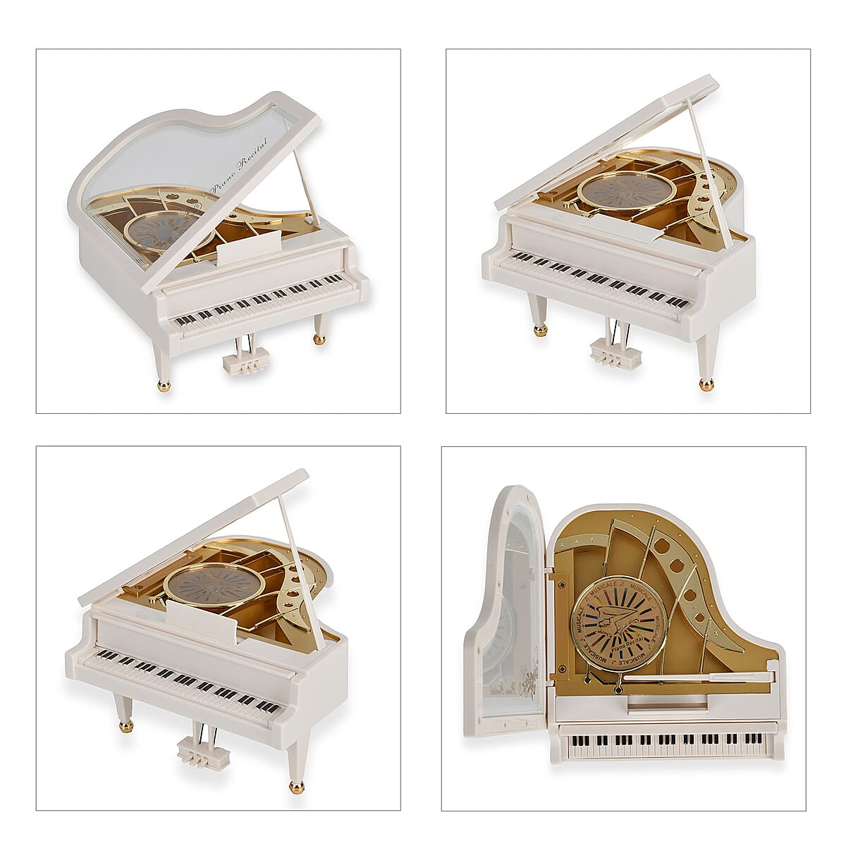 Piano Music Box with Ballerina (Battery not Included) image number 10