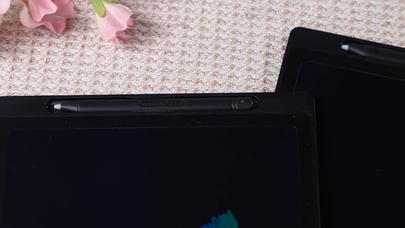Set of Two 12Inch LCD Writing Tablet with Pen - Black