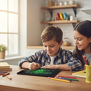 Livmore Set of Two 12Inch LCD Writing Tablet with Pen - Black