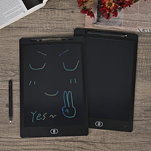 Livmore Set of Two 12Inch LCD Writing Tablet with Pen - Black